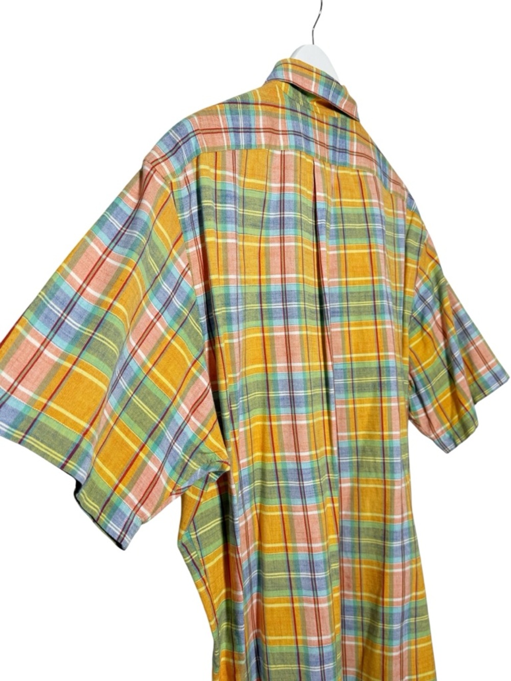 Polo Ralph Lauren Classic Fit Cotton Plaid Short Sleeve Button Down Size Large - Picture 6 of 6